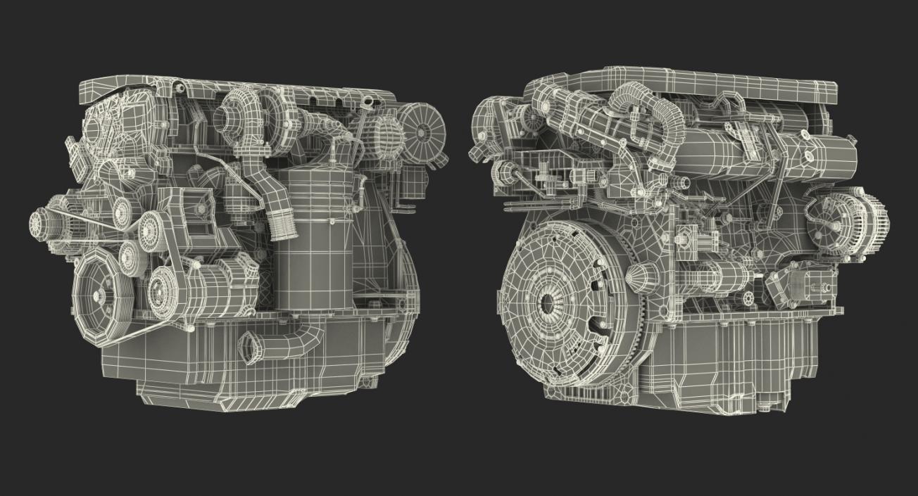 Turbo Diesel Engine 1.6 Liter 3D model