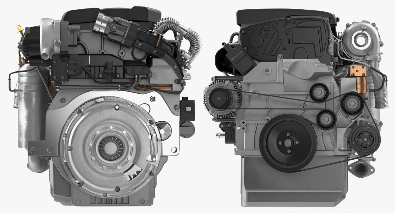 Turbo Diesel Engine 1.6 Liter 3D model