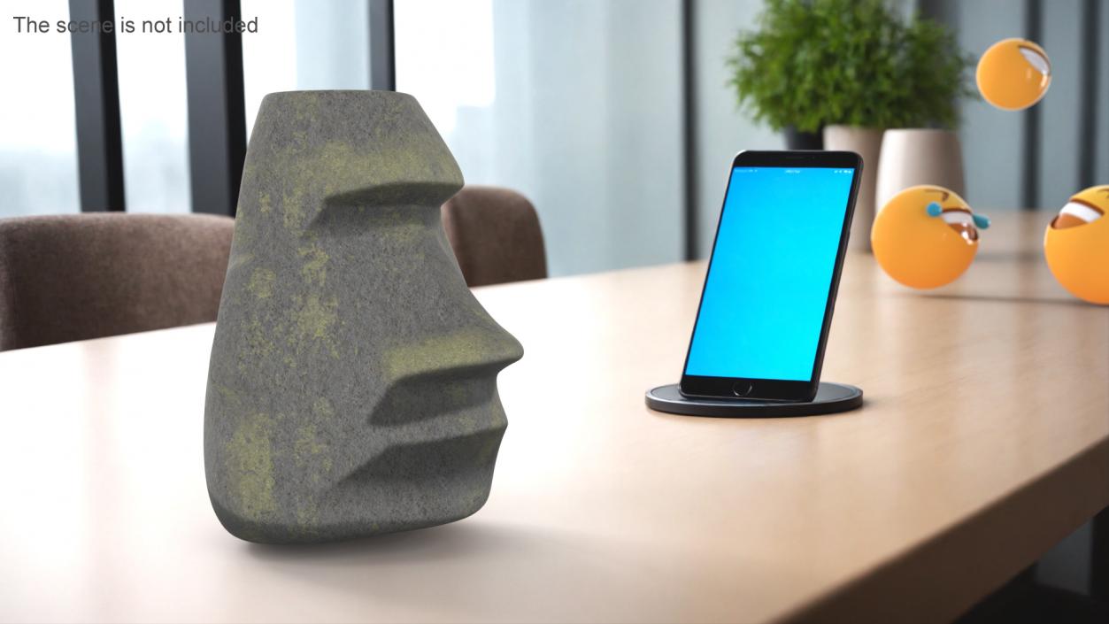 Emoji Moai 2 3D