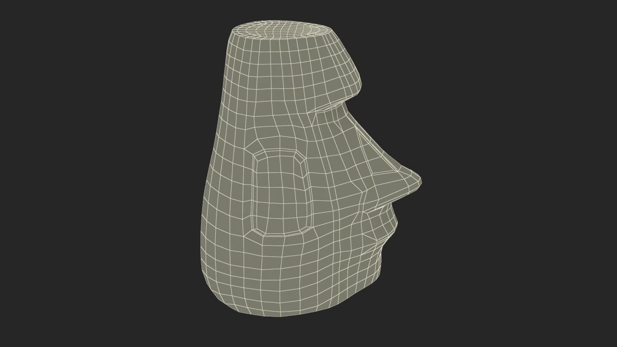 Emoji Moai 2 3D