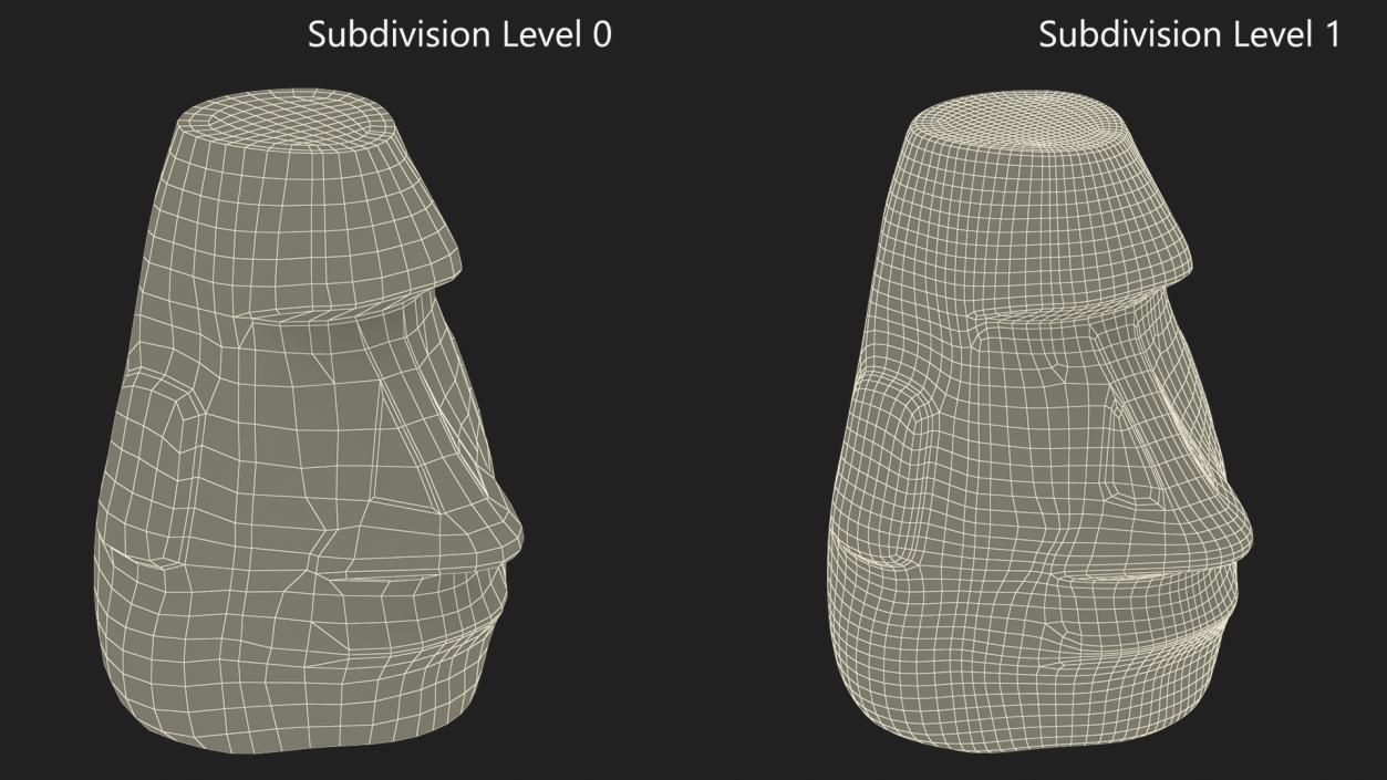 Emoji Moai 2 3D