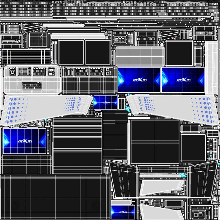 3D Anxin Control Room Console