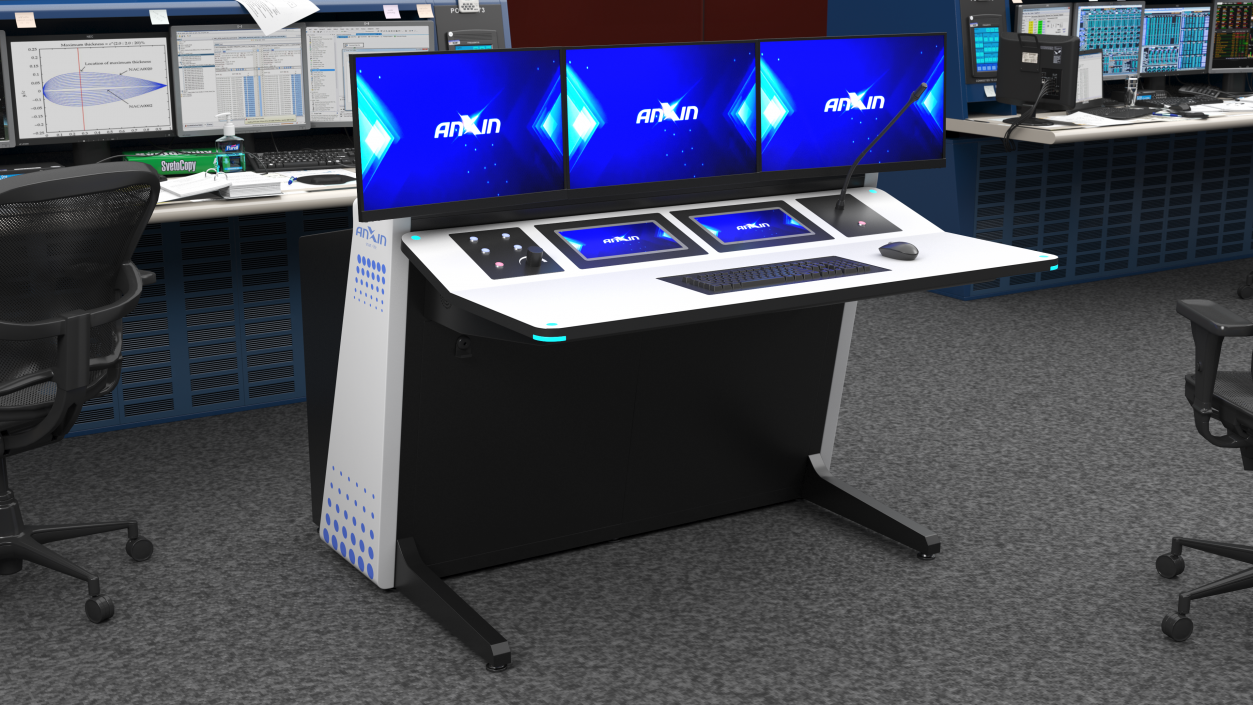 3D Anxin Control Room Console