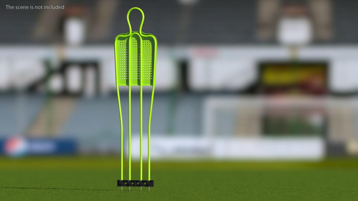 3D Durable Free Kick Mannequin Green model