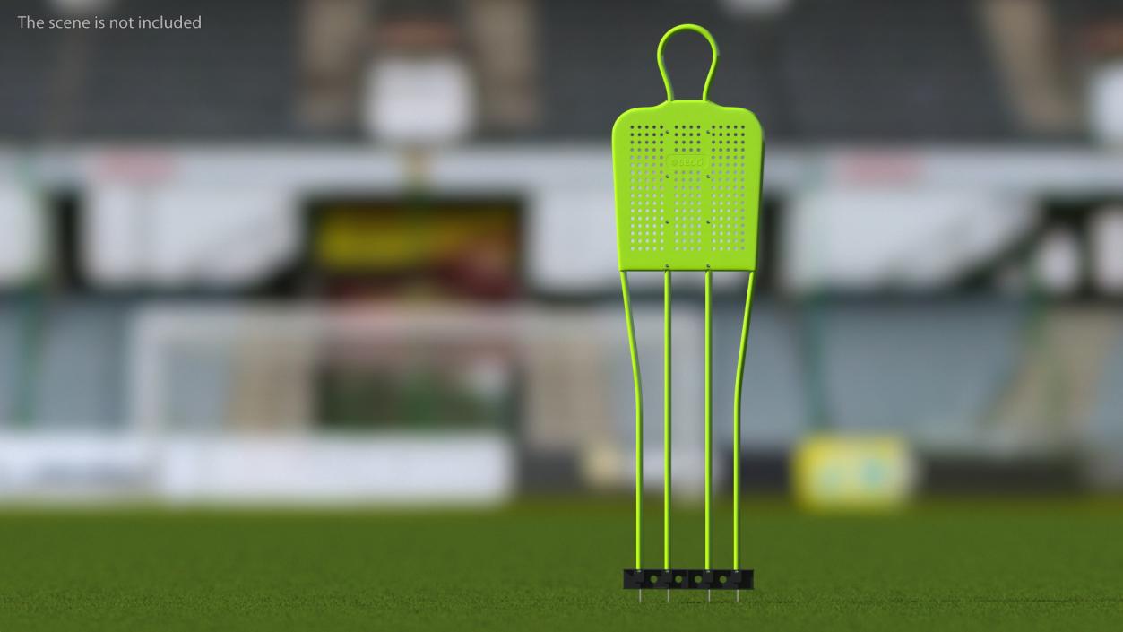 3D Durable Free Kick Mannequin Green model