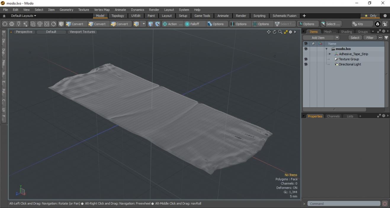 Adhesive Tape Strip 3D model