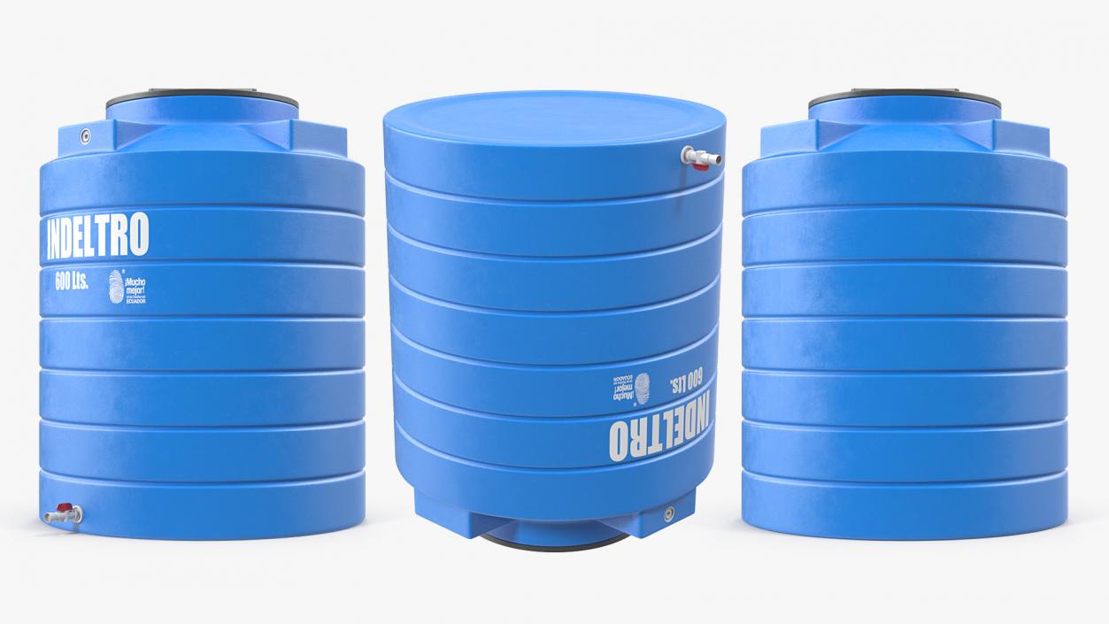 3D Plastic Water Storage Tank 600L