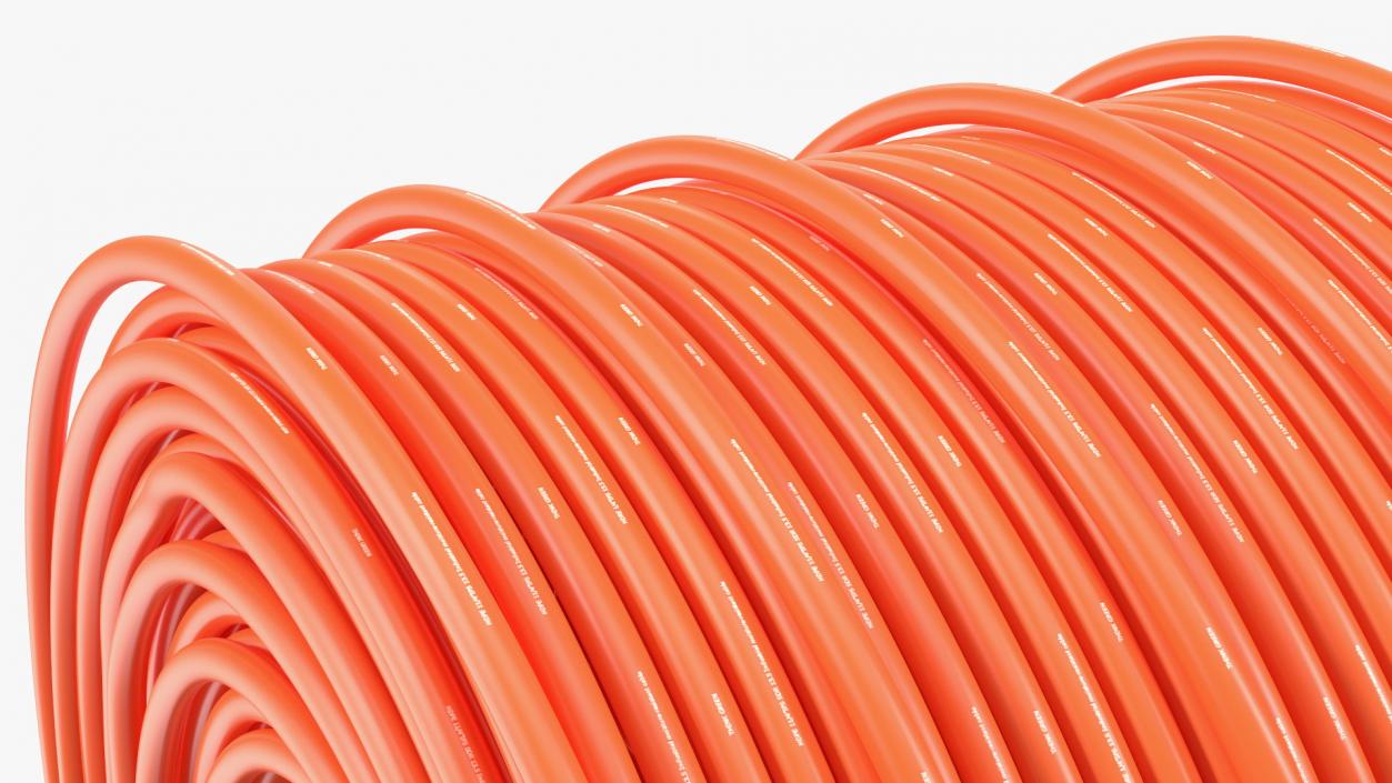 3D model Orange Electrical Conduit