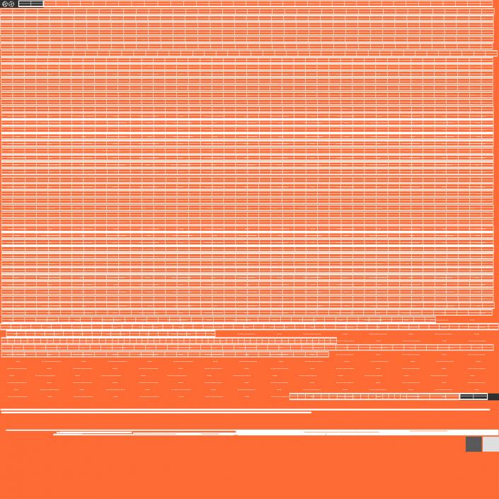 3D model Orange Electrical Conduit