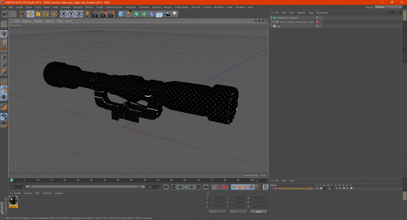 WW2 German Telescopic Sight 3D