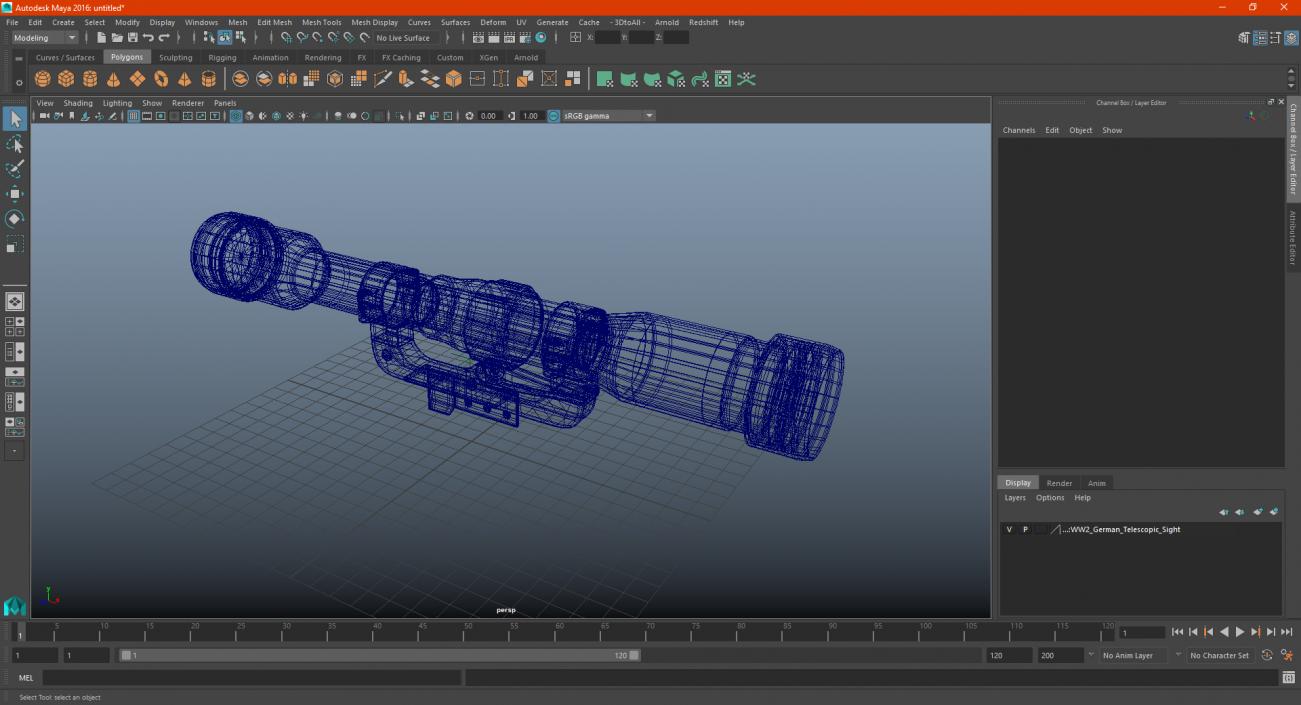 WW2 German Telescopic Sight 3D