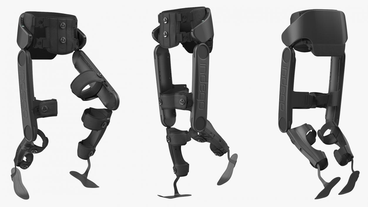 3D model Rehabilitation Exoskeleton Indego Rigged