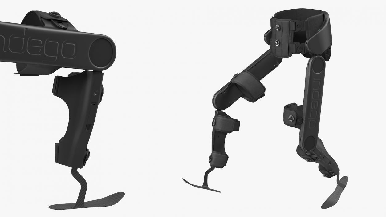 3D model Rehabilitation Exoskeleton Indego Rigged