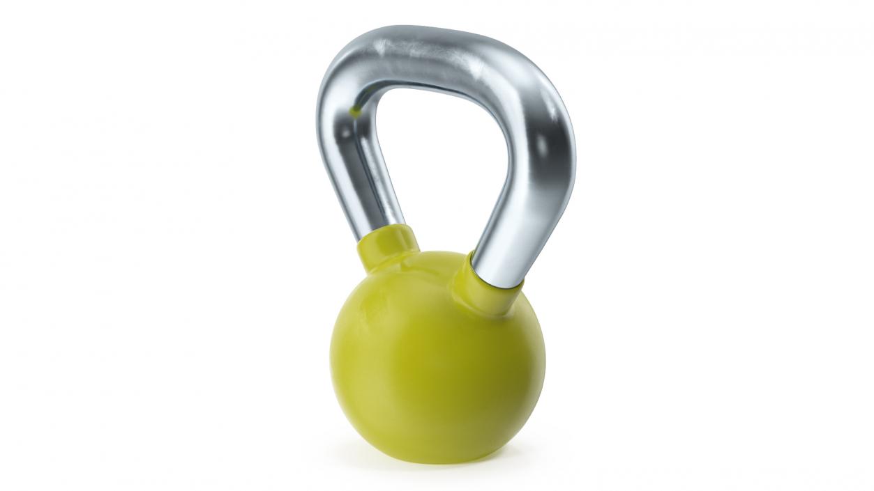 Fitness Vinyl Coated Kettlebell Weight 8kg 3D