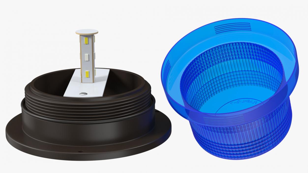 3D model LED Beacon Blue