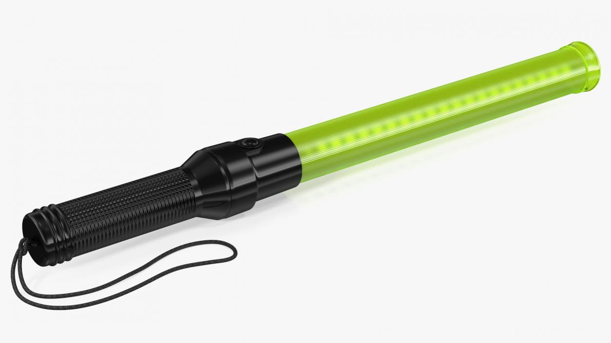 3D LED Traffic Control Baton Green