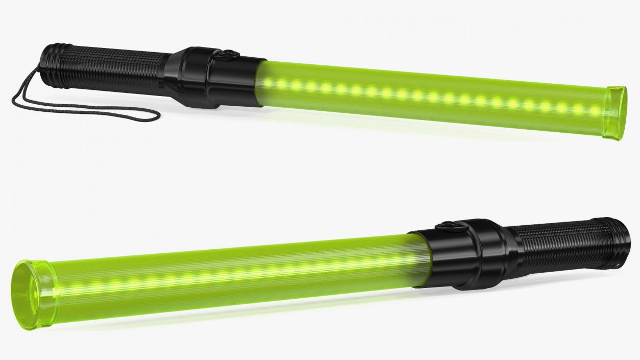 3D LED Traffic Control Baton Green