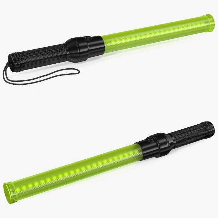 3D LED Traffic Control Baton Green