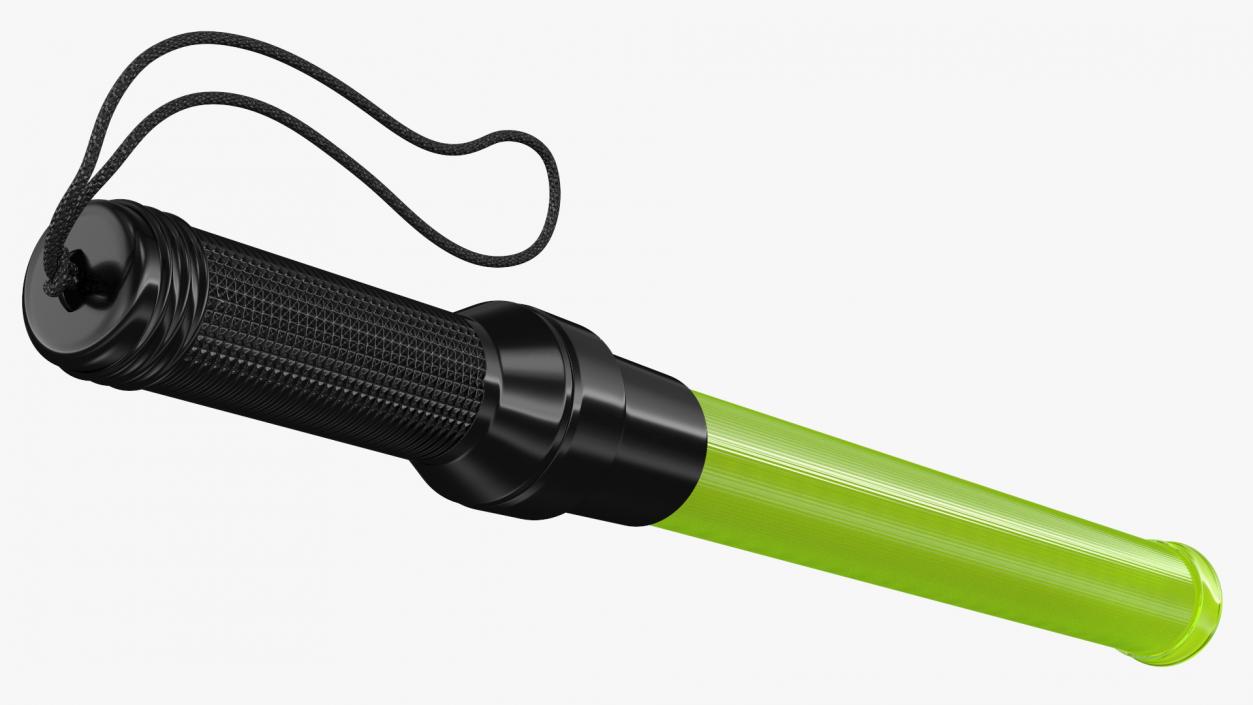 3D LED Traffic Control Baton Green