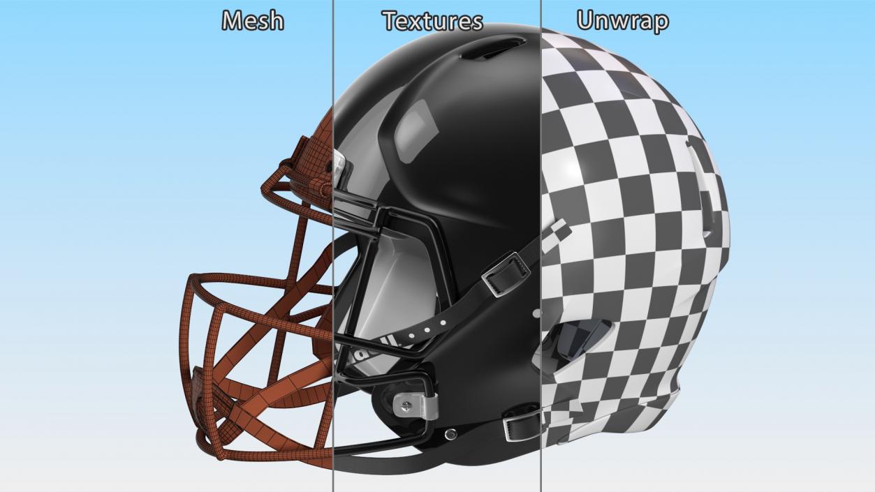 Riddell American Football Helmet 3D