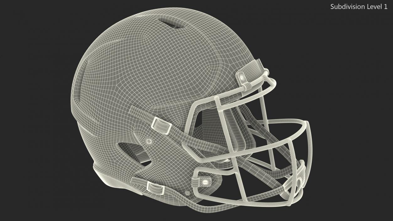 Riddell American Football Helmet 3D