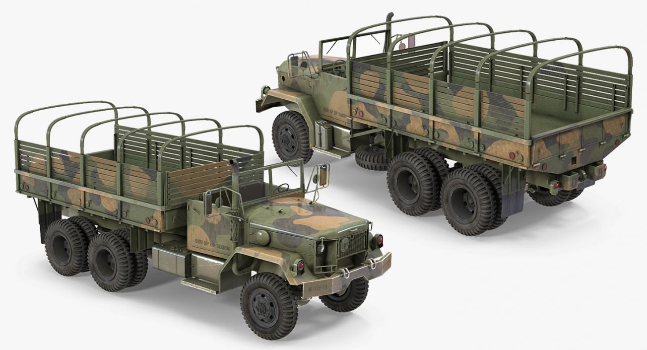 US Army WWII Trucks Collection 2 3D