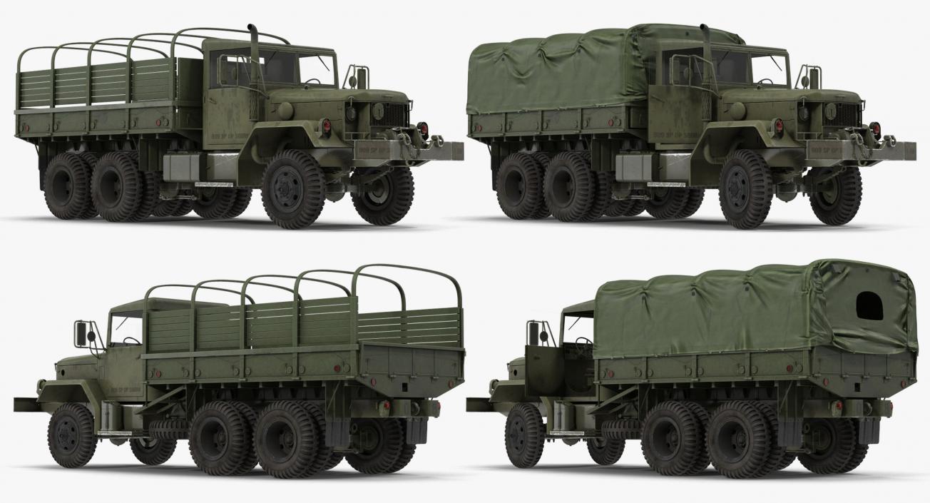 US Army WWII Trucks Collection 2 3D