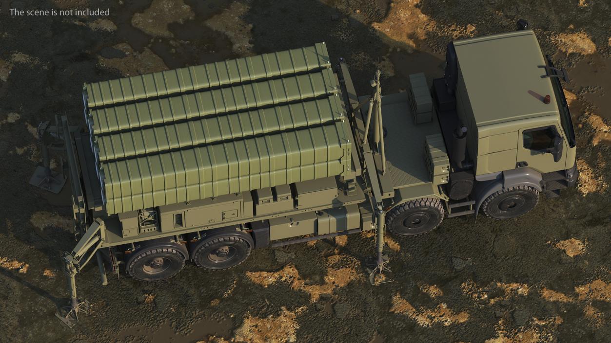 3D Mobile Medium Range Air Defense Missile System