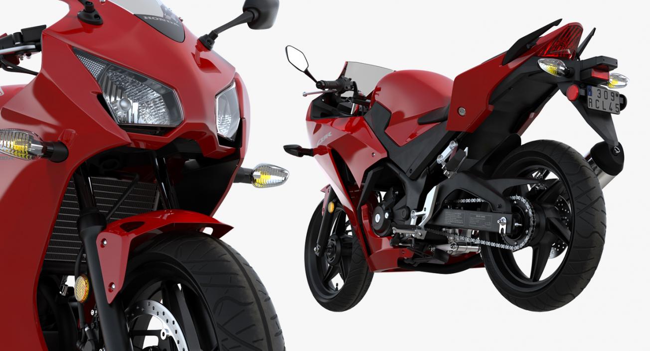 3D Honda CBR300R 2016 Lightweight Motorcycle