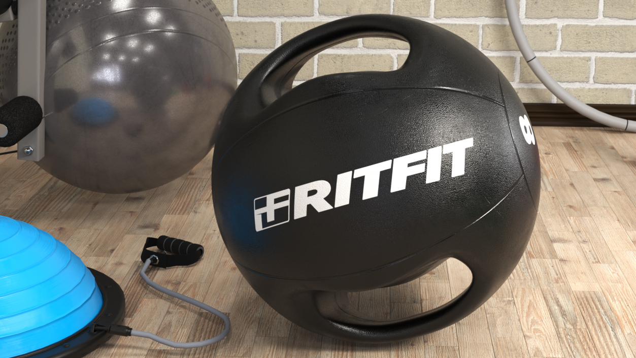 Medicine Ball Ritfit 8LB 3D model