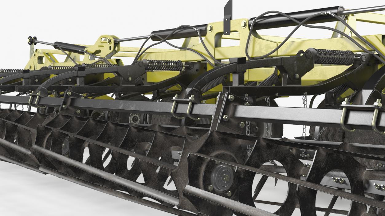 3D model Seedbed Cultivator Rigged