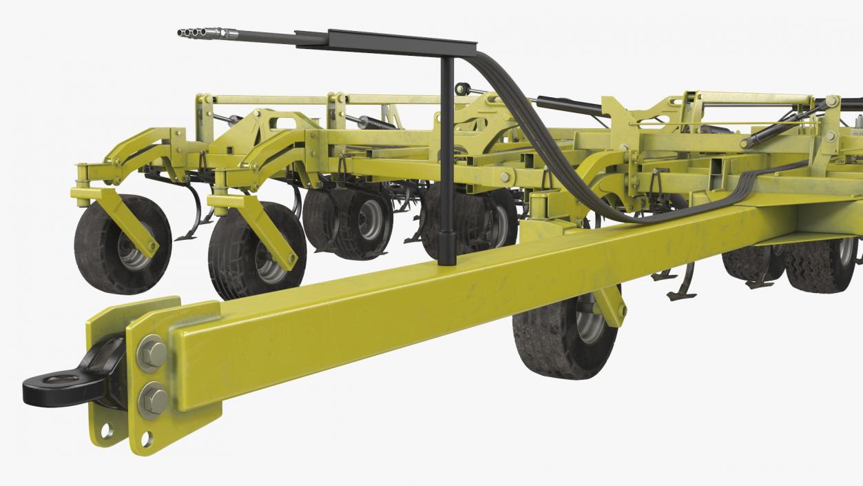 3D model Seedbed Cultivator Rigged