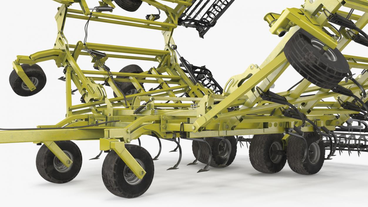 3D model Seedbed Cultivator Rigged