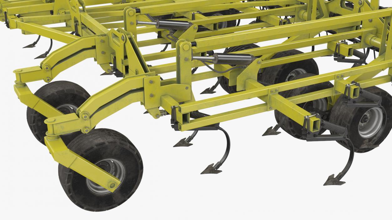 3D model Seedbed Cultivator Rigged