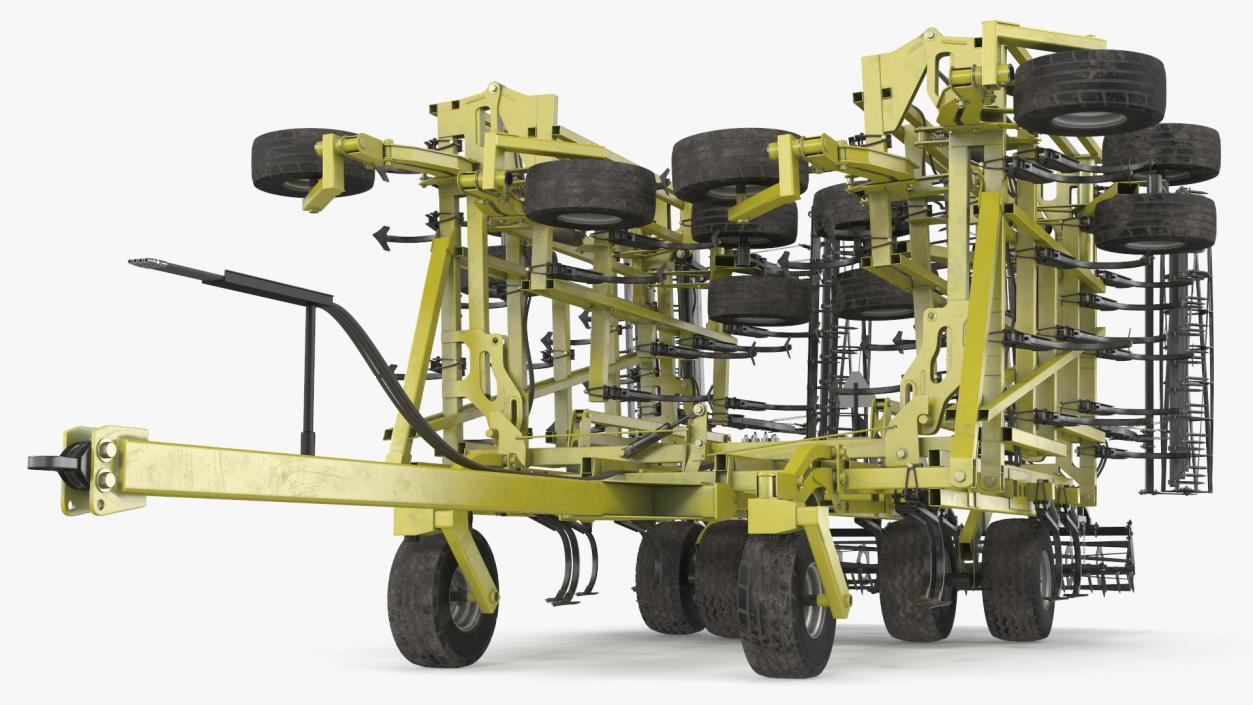 3D model Seedbed Cultivator Rigged