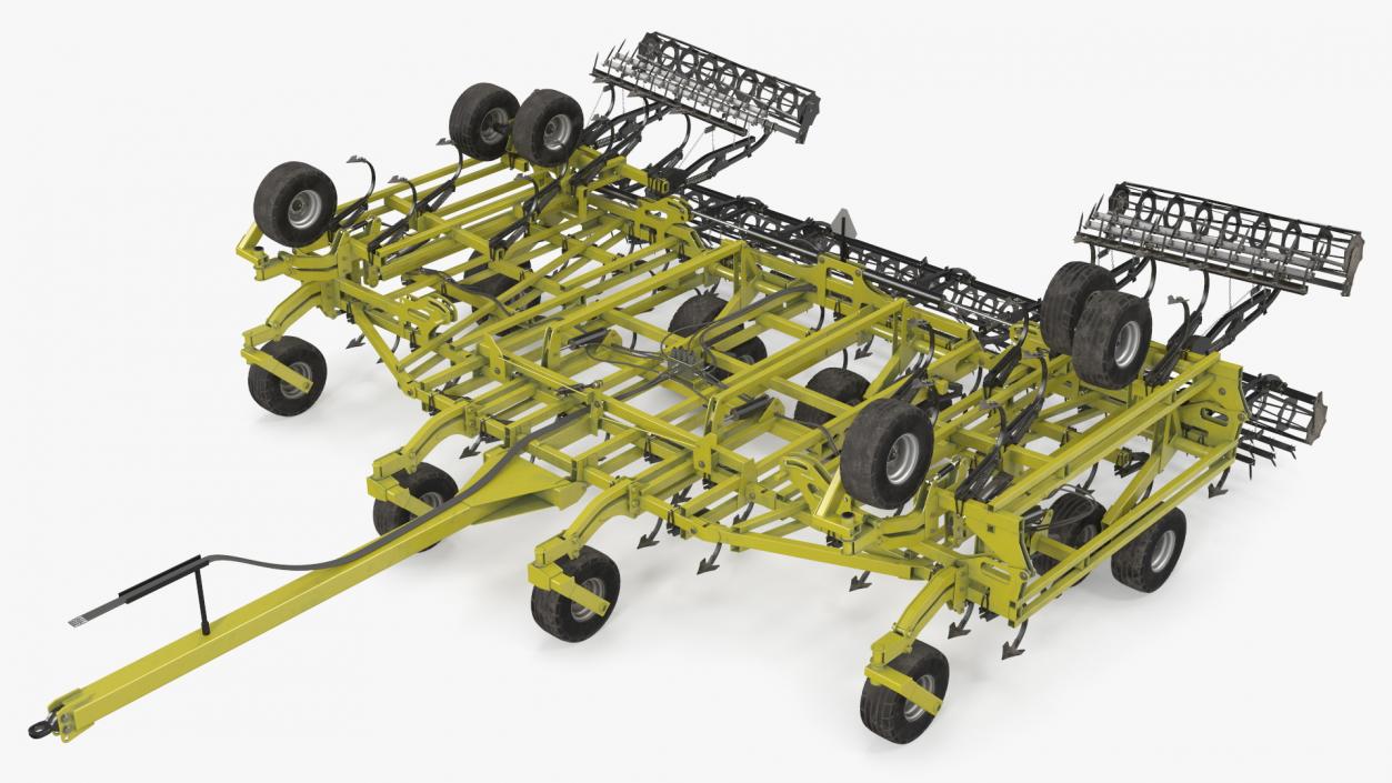 3D model Seedbed Cultivator Rigged