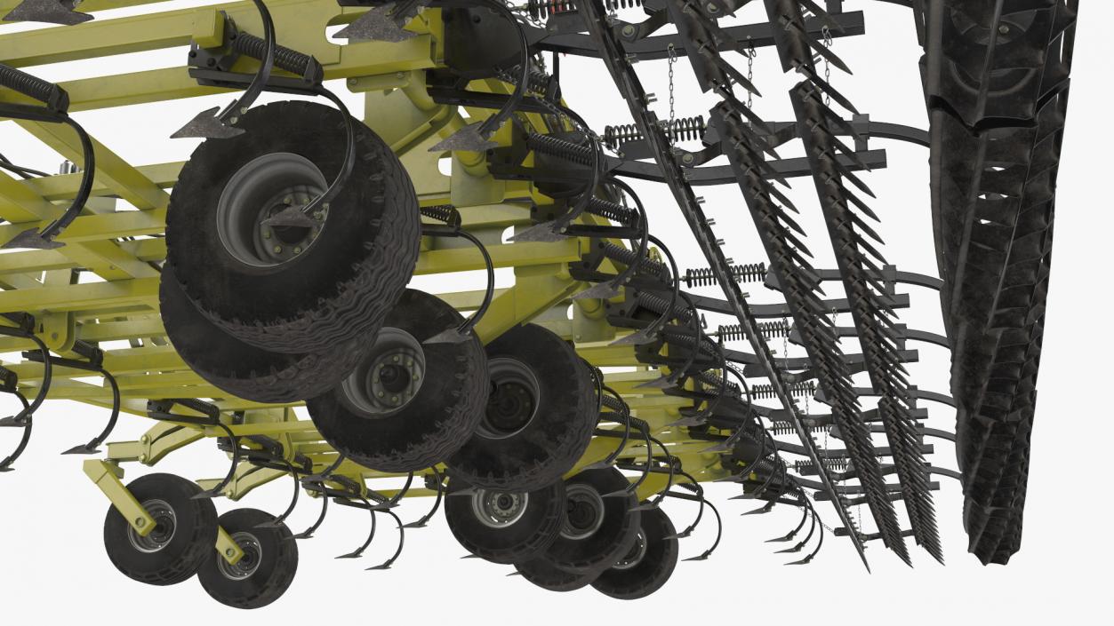 3D model Seedbed Cultivator Rigged