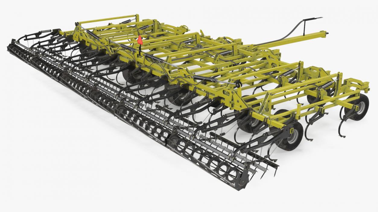 3D model Seedbed Cultivator Rigged