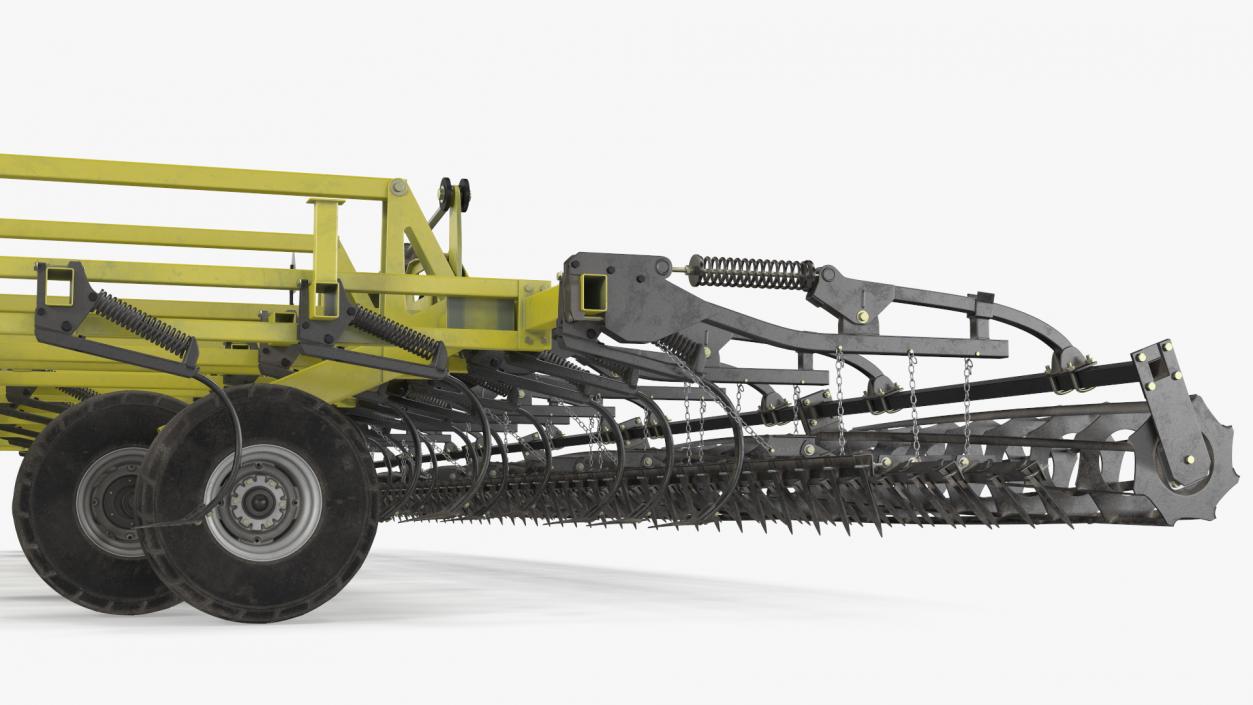 3D model Seedbed Cultivator Rigged