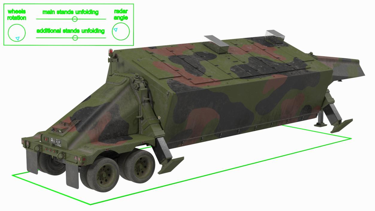 3D Camouflage AN TPY2 Radar Rigged