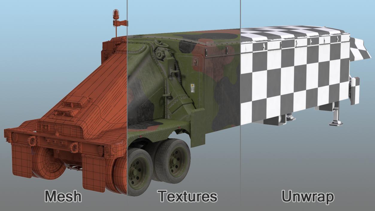 3D Camouflage AN TPY2 Radar Rigged