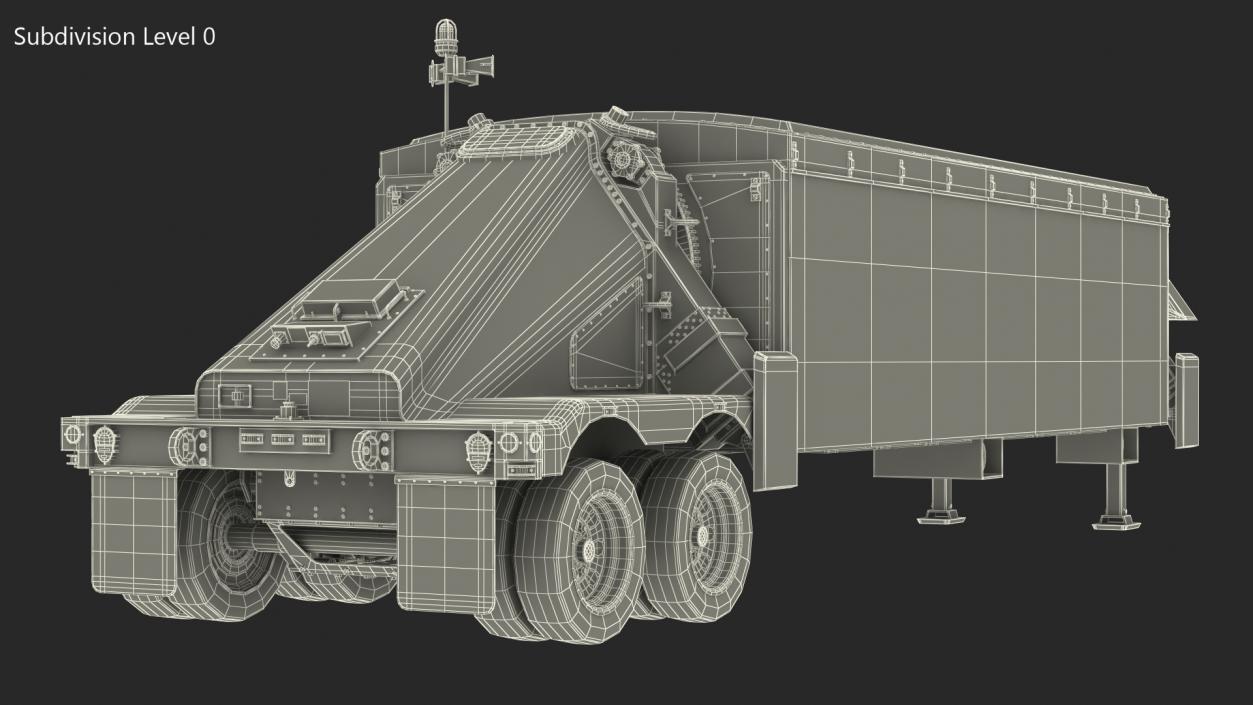 3D Camouflage AN TPY2 Radar Rigged