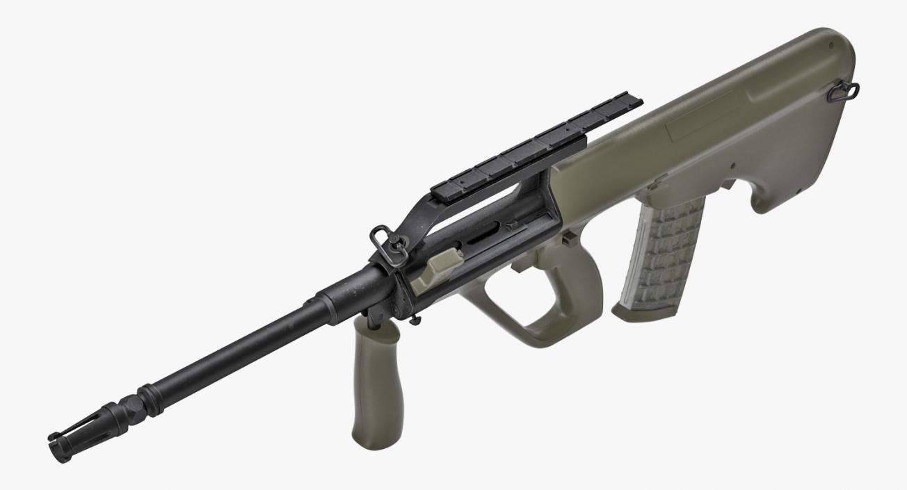 Bullpup Assault Rifle Steyr AUG A2 3D model