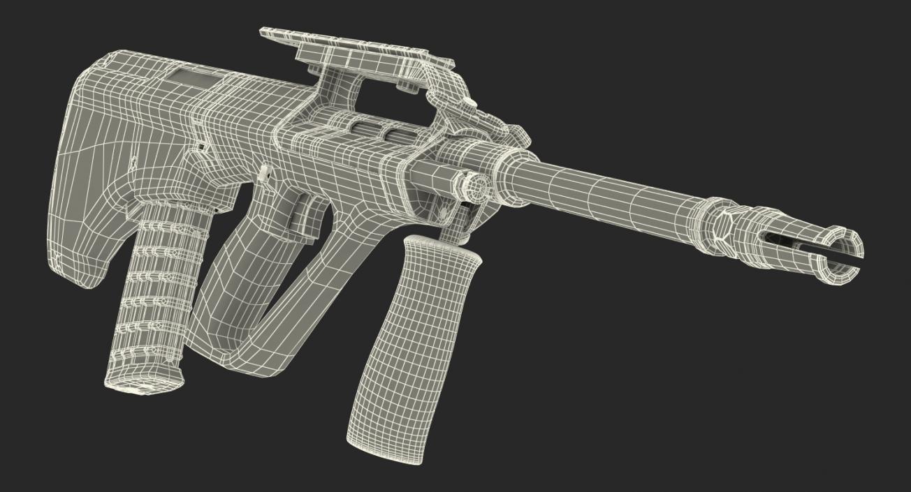 Bullpup Assault Rifle Steyr AUG A2 3D model