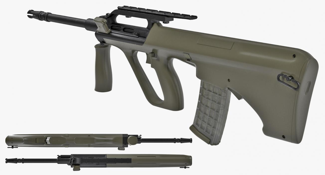 Bullpup Assault Rifle Steyr AUG A2 3D model