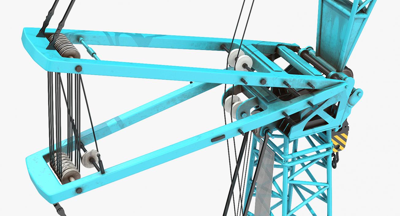 3D Crawler Crane Generic Rigged model