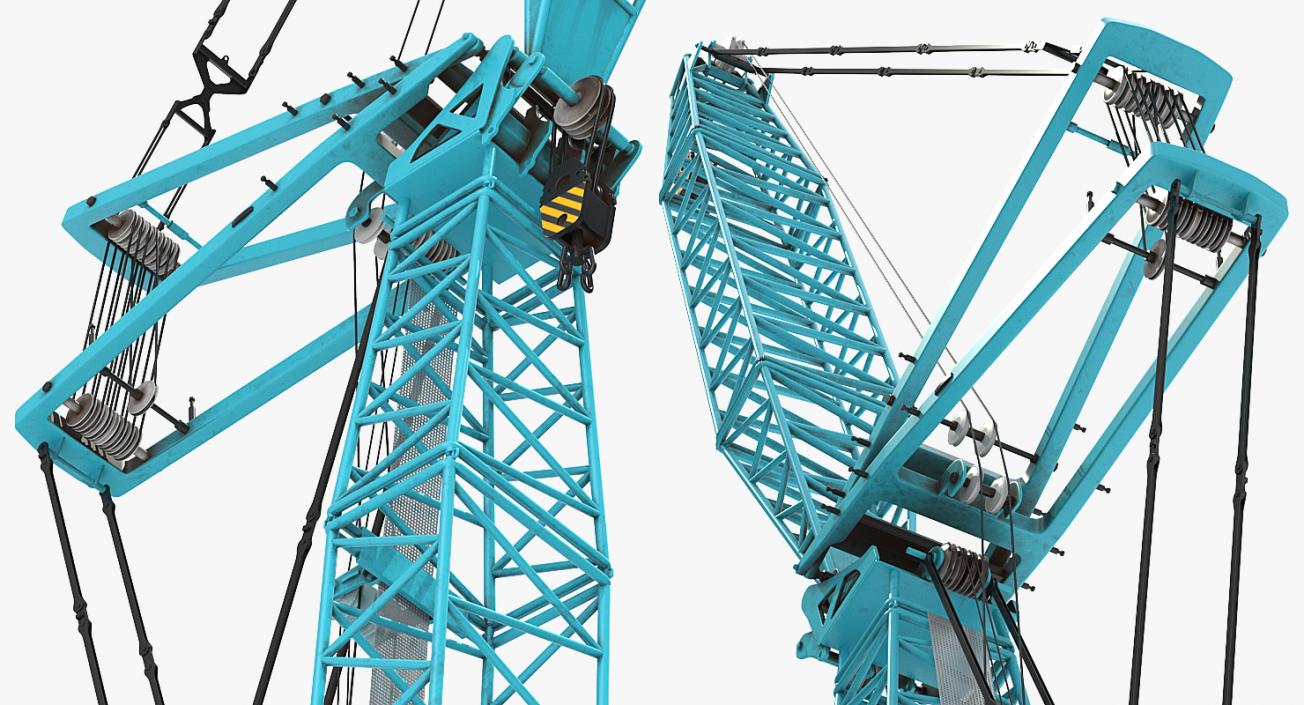 3D Crawler Crane Generic Rigged model