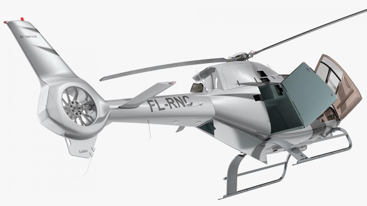 3D Airbus H120 Lightweight Helicopter Rigged