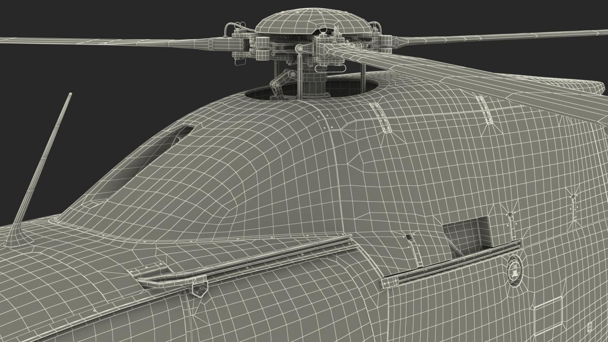 3D Airbus H120 Lightweight Helicopter Rigged