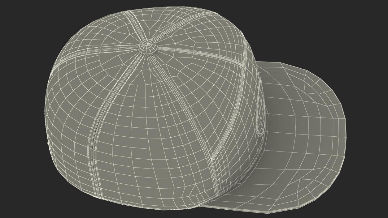 Seven Panel Trucker Cap Camouflage 3D model